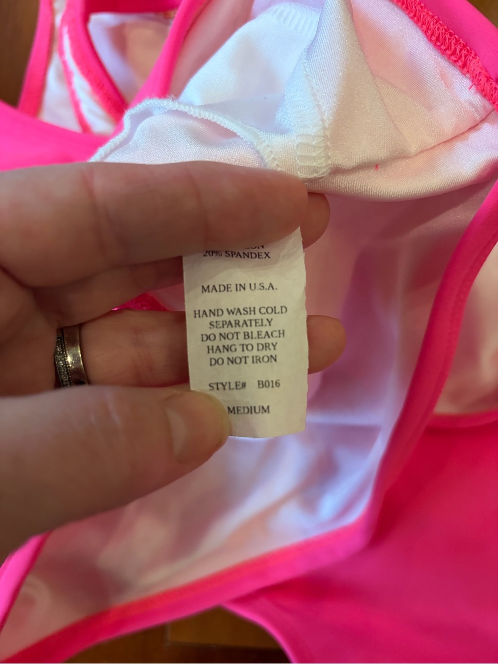 NWOT Hot pink swim set - Picture 2 of 4